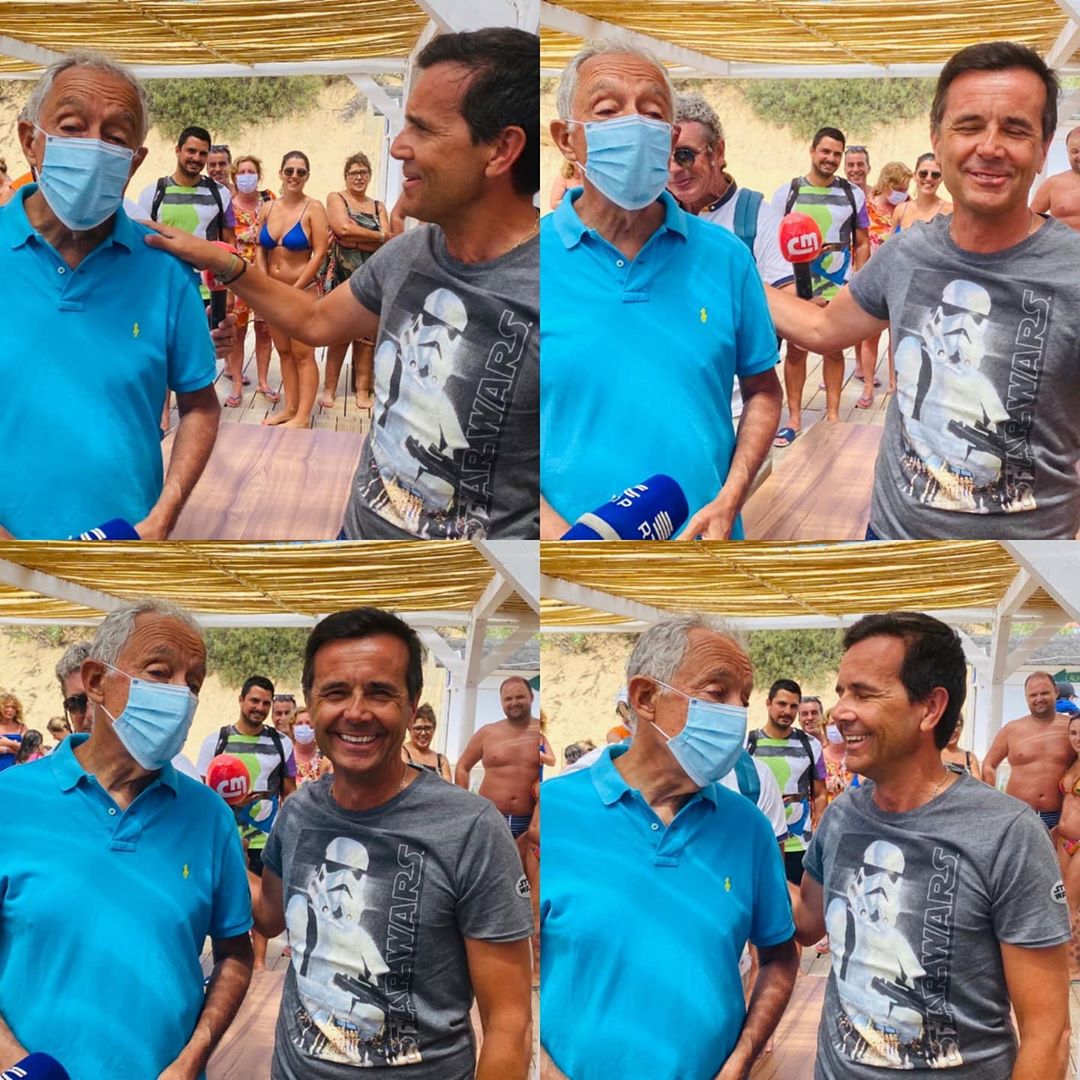 Presidente da República esteve com Jorge Gabriel. Apresentador testou negativo mas está de quarentena