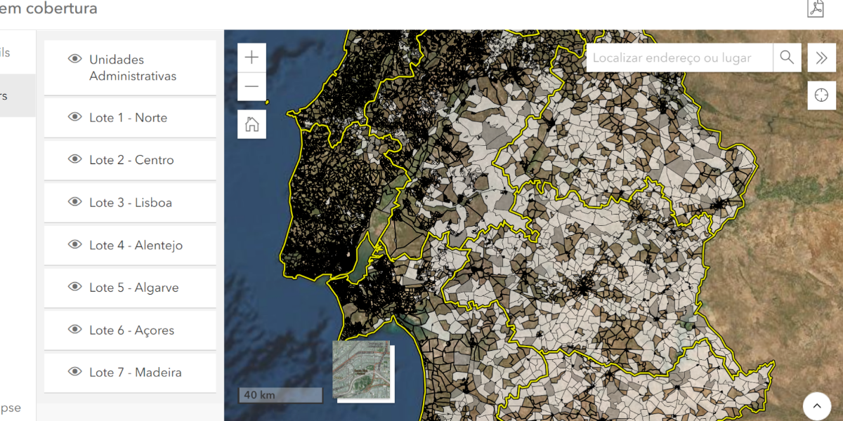 Lote - Mapa de Portugal (Algarve)