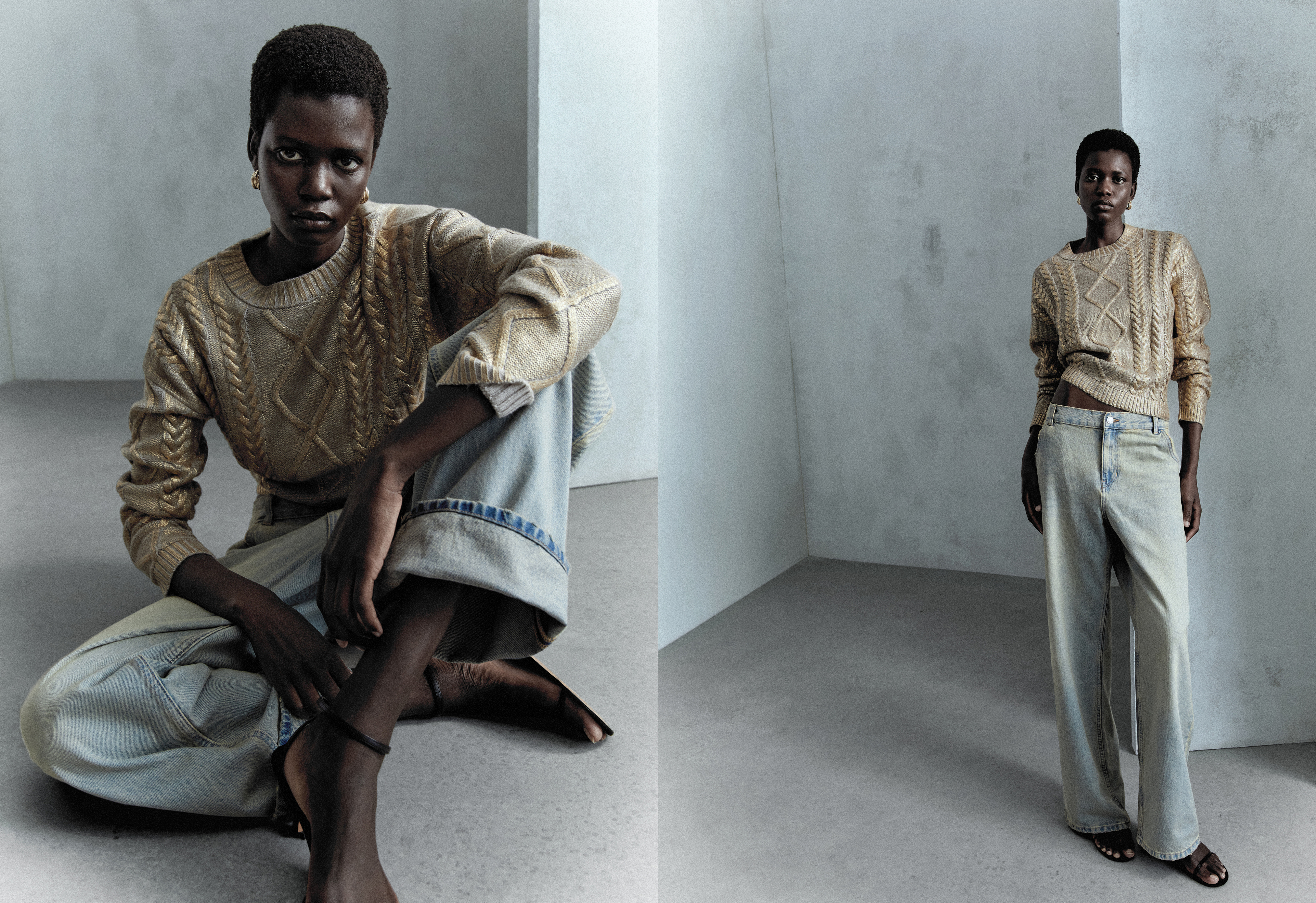 O inverno vai ser mais brilhante com a nova coleção da Mango — que está cheia de peças metalizadas