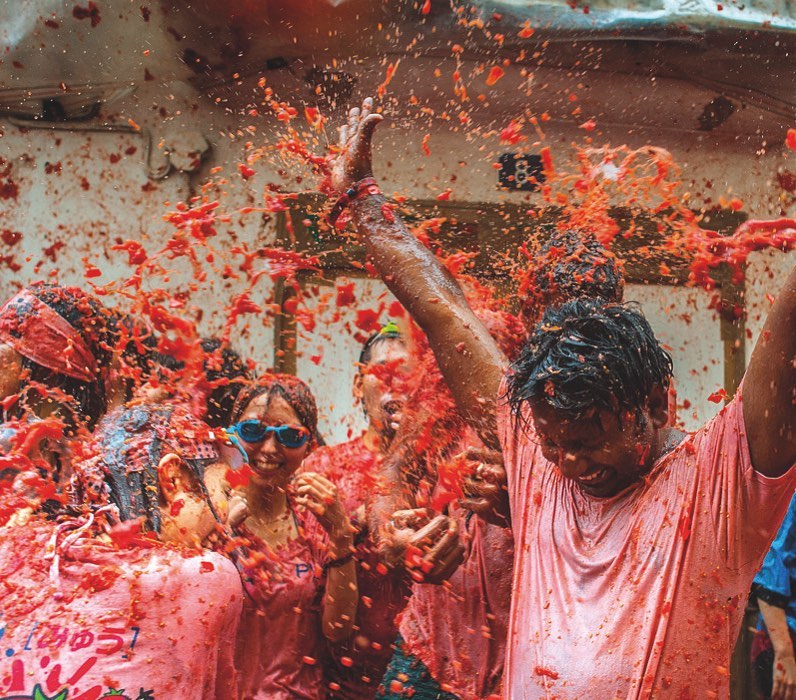 Este ano não precisa de viajar até Espanha para participar na Tomatina