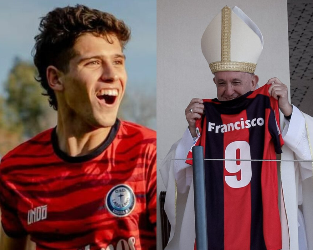 O sobrinho-neto do Papa Francisco dá cartas no futebol em Itália. Conheça Felipe Bergoglio