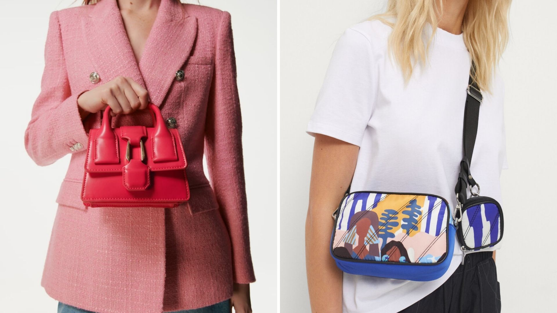 Com pérolas, lisas ou padrões. 20 malas até 30€ para conjugar com os looks da nova estação