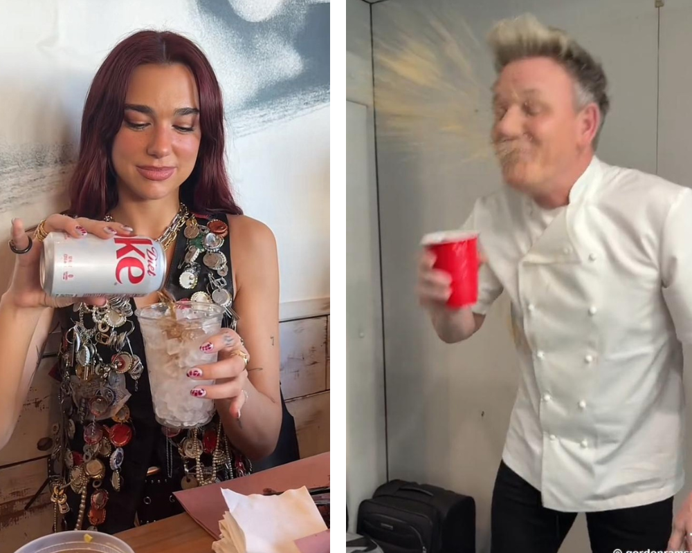 Dua Lipa volta a viralizar com receita bizarra. Gordon Ramsay experimentou (e cuspiu tudo). Veja os vídeos