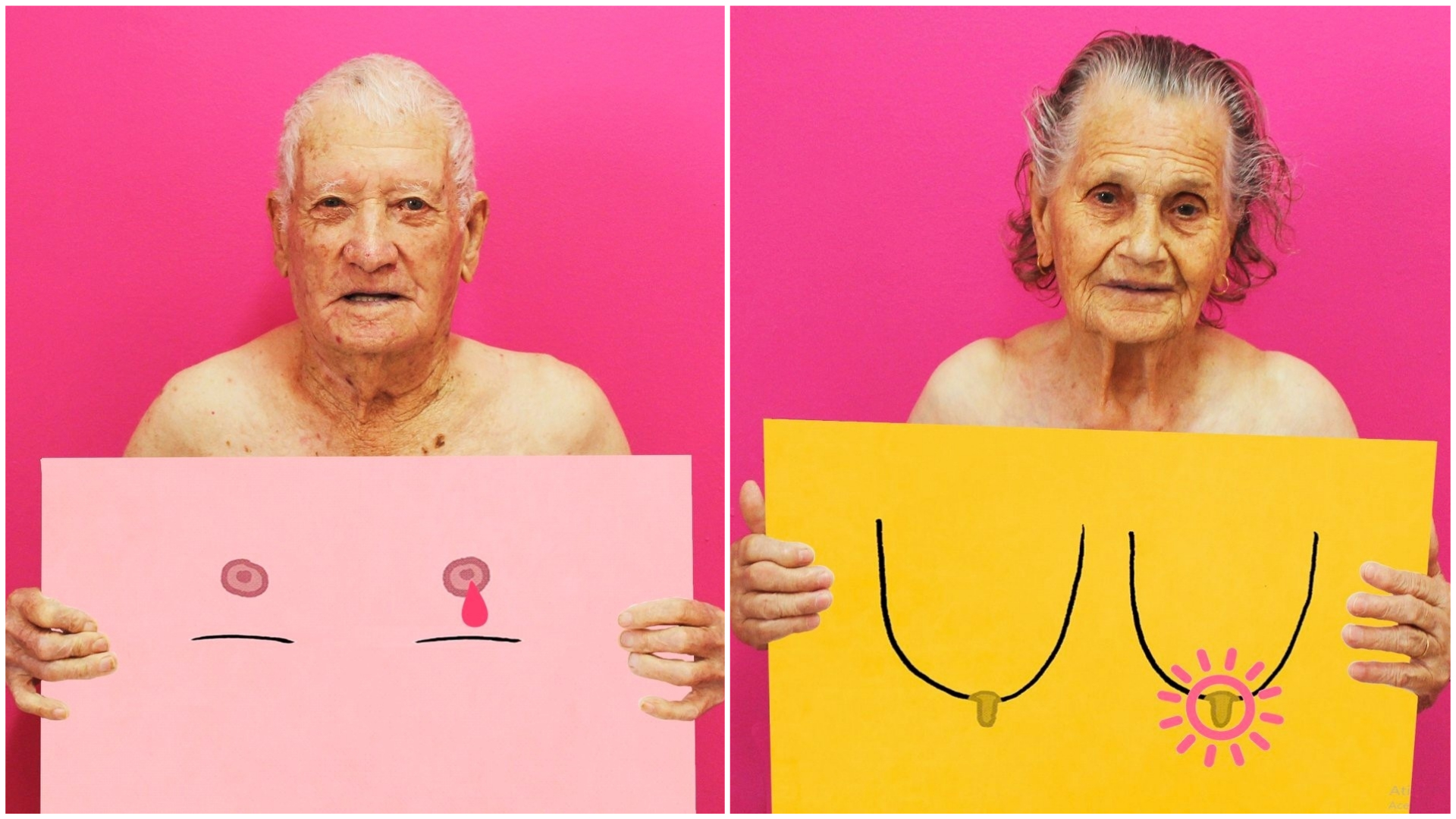Idosos partilham fotos para ajudar a identificar sintomas de cancro da mama