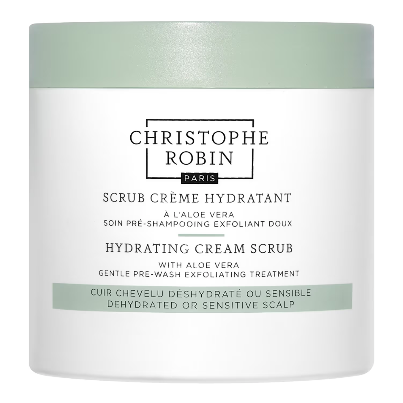 Christophe Robin, Aloe Vera Hydrating Cream Scrub Esfoliante Capilar