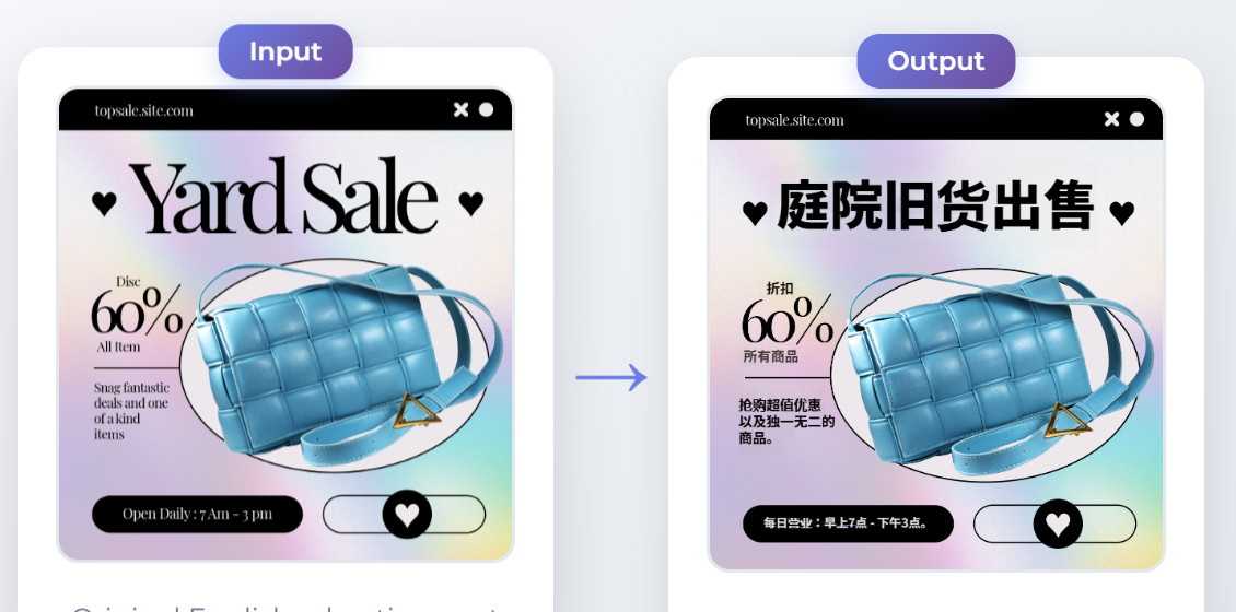 Magic Translate traduz texto em imagens para mais de 100 idiomas através de IA