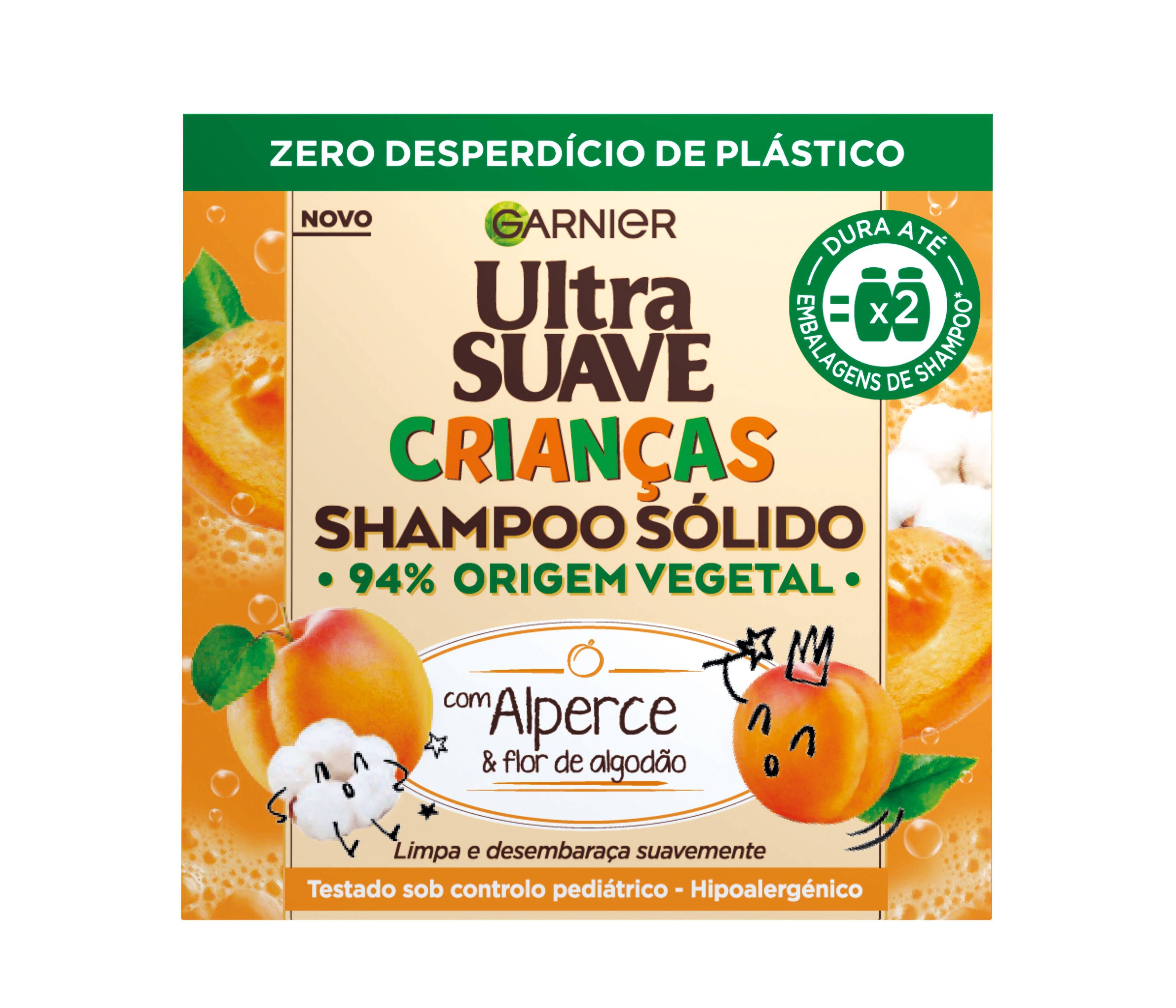 Garnier, Champô Sólido Ultra Suave Crianças Alperce