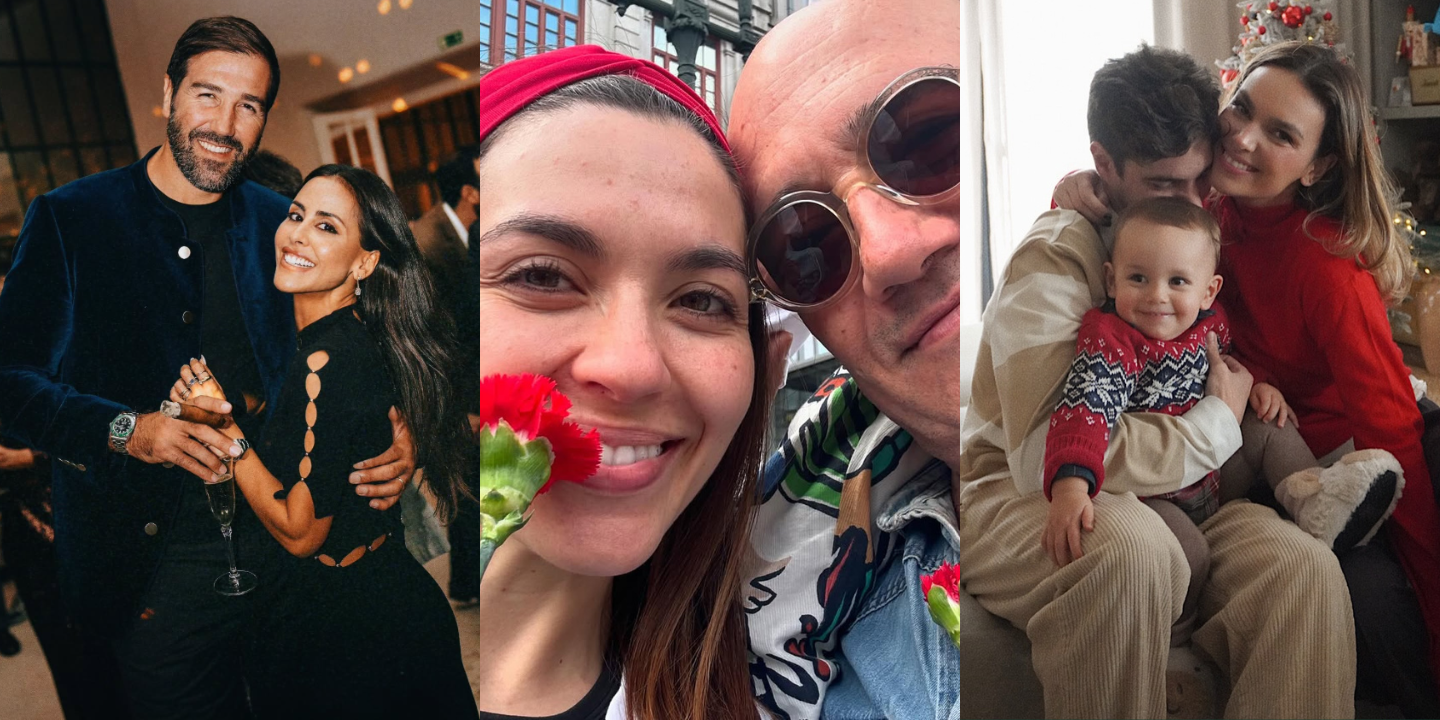 Os anos passam e o amor continua. Veja 15 casais portugueses onde o romance continua a inspirar