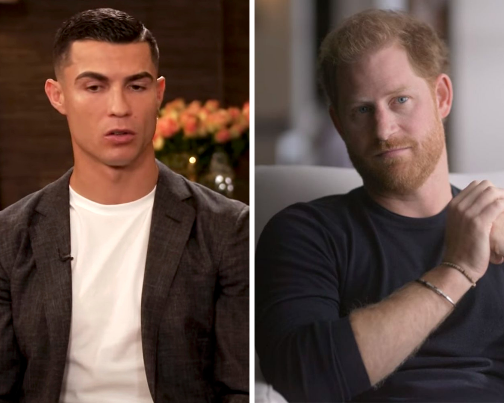 Cristiano e Harry: dois homens magoados