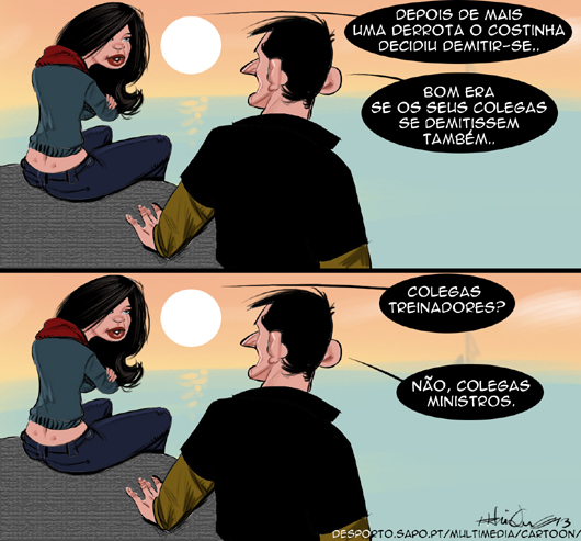 Costinha vira costas