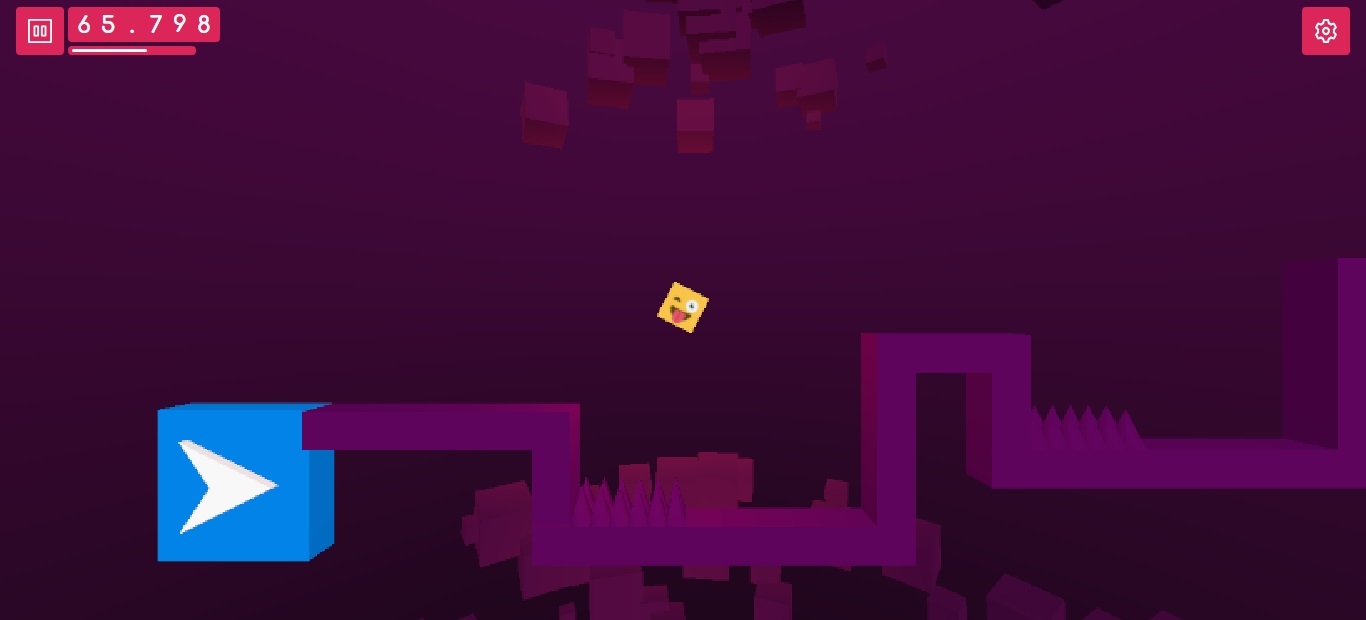 Ultrapasse obstáculos, salte entre plataformas e divirta-se a construir níveis desafiantes em Boxel 3D