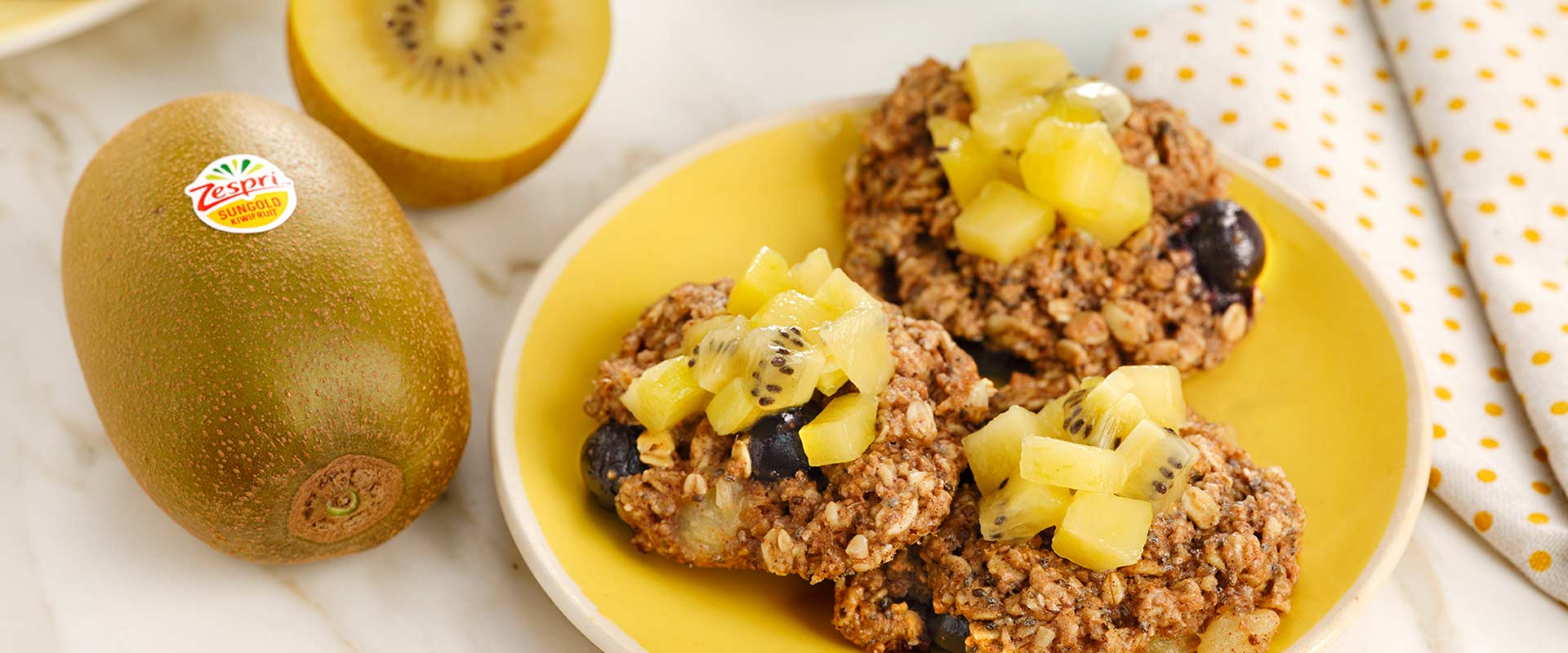 Sem ideias para o pequeno-almoço? Aprenda esta receita deliciosa com kiwi amarelo Zespri Sungold