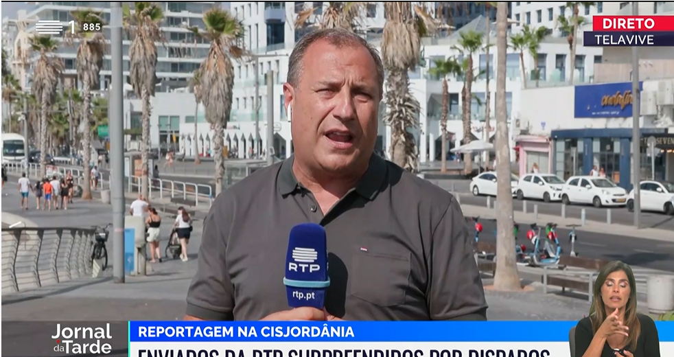 Carro de jornalistas da RTP alvejado em Israel. “Eles disparam para tudo o que mexe”