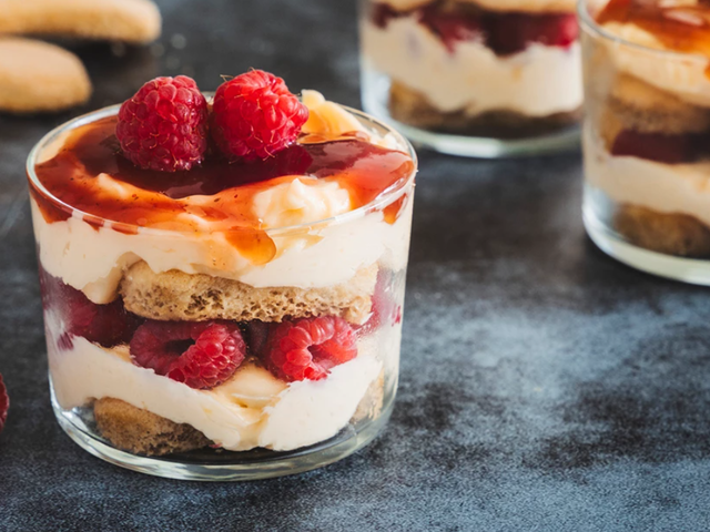 tiramisu de framboesa