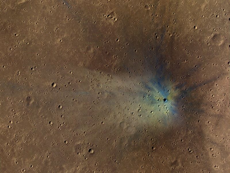 Como o simples choque de um asteroide criou 2.000 milhões de crateras extra em Marte