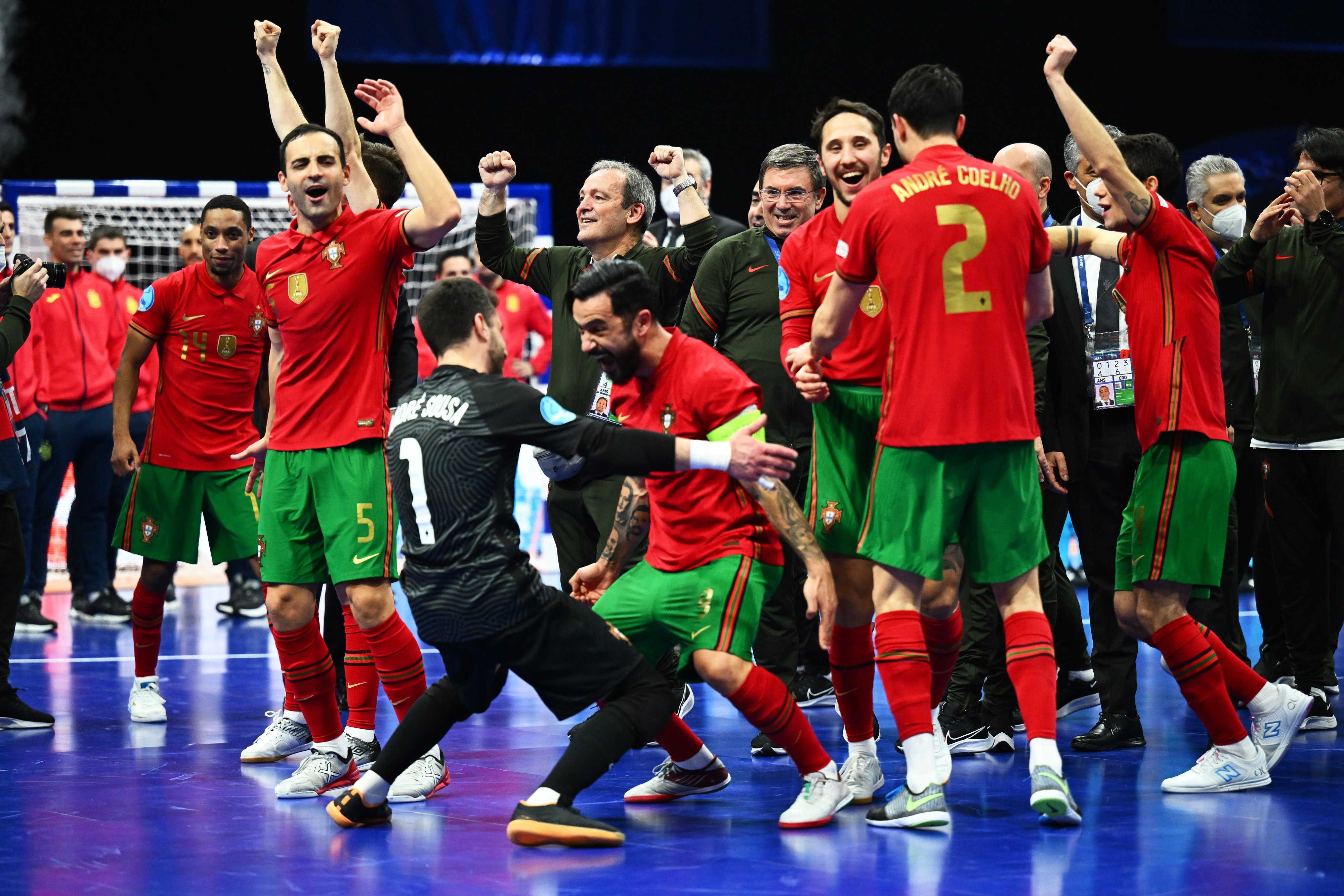 Futsal. Seleção portuguesa vence Rússia e é bicampeã da Europa