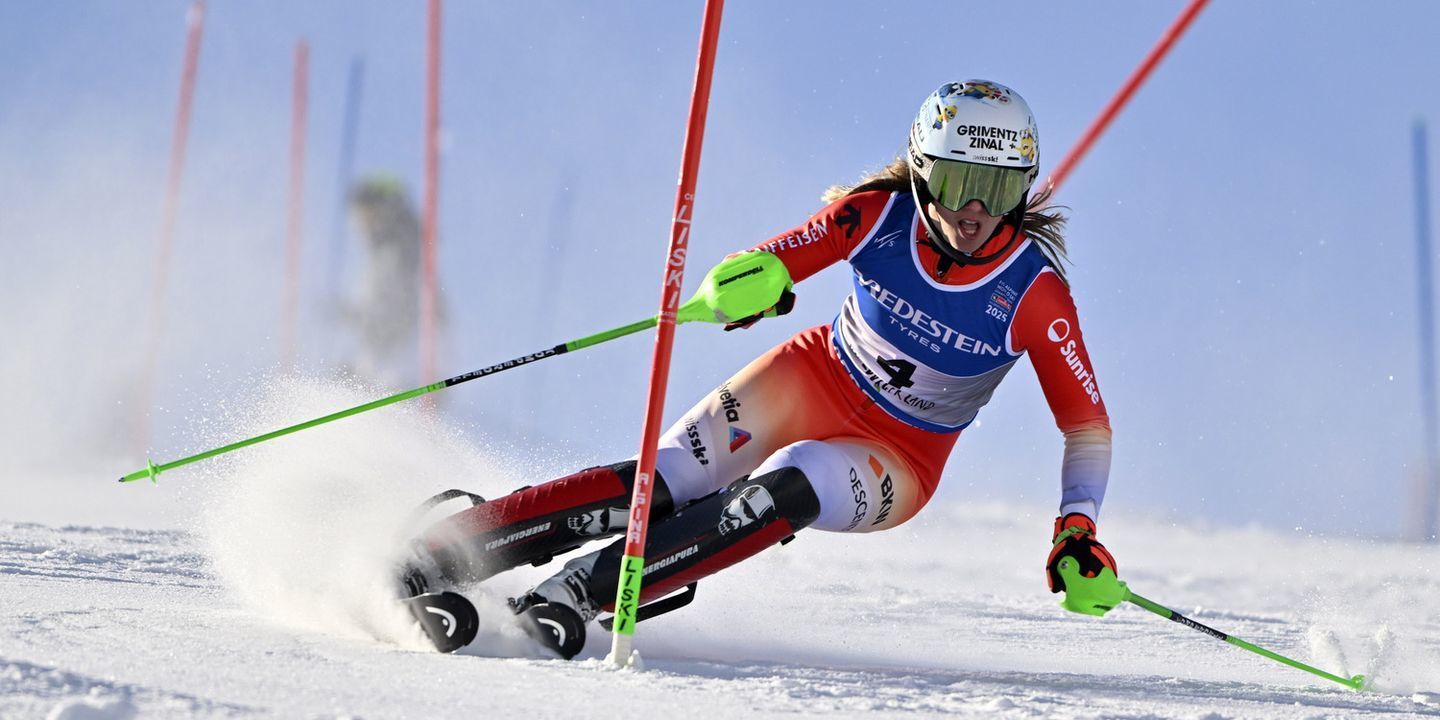 Camille Rast sagra-se campeã do mundo de slalom nos Mundiais de esqui alpino