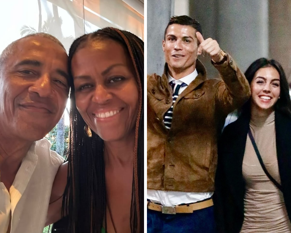 O Dia dos Namorados dos famosos. De Barack e Michelle Obama a Cristiano Ronaldo e Georgina
