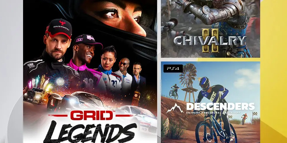 GRID Legends e Chilvary 2 são os jogos gratuitos para membros do serviço PlayStation Plus de maio