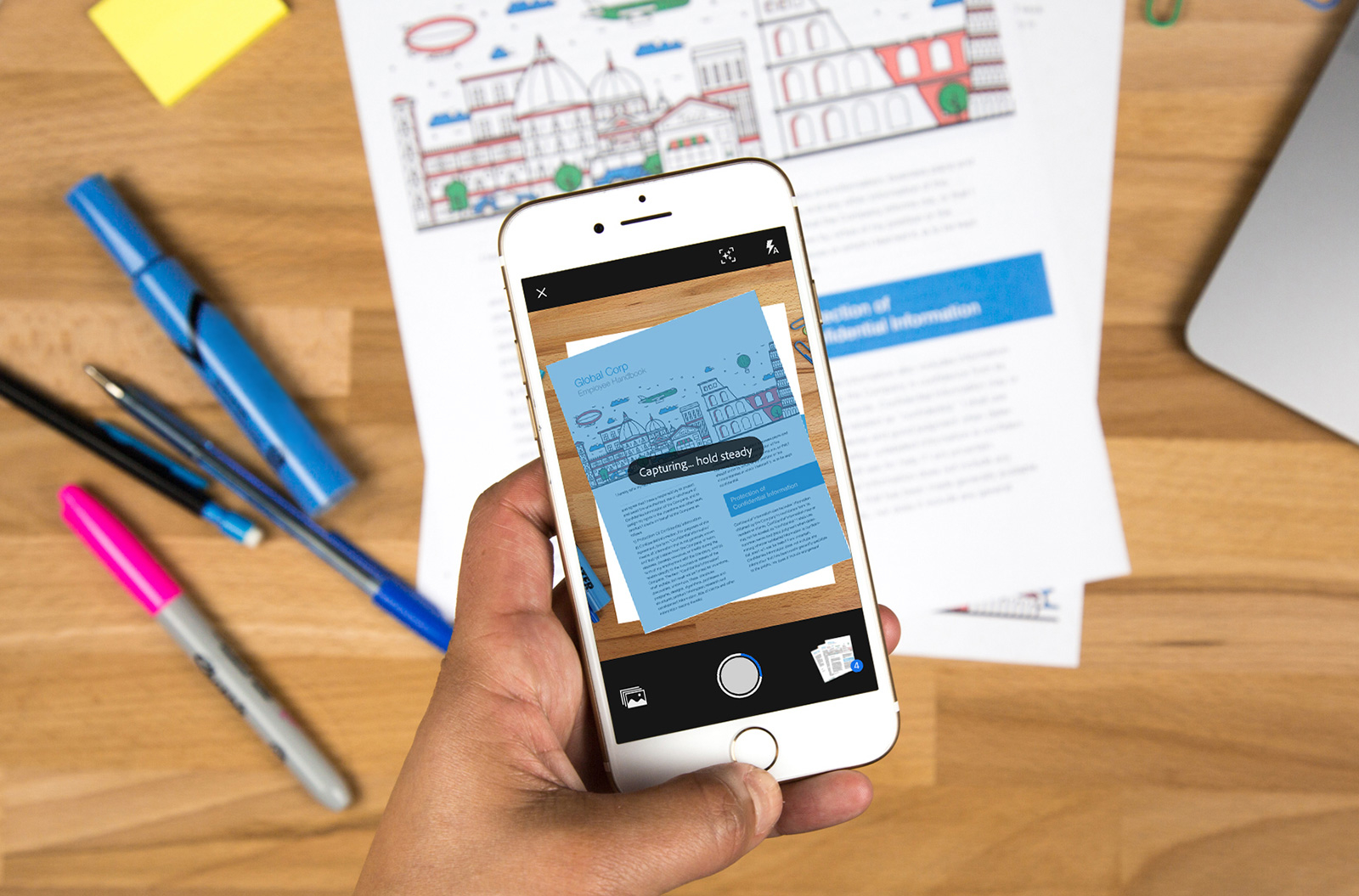 Basta uma simples fotografia e os cartões de visitas passam a fazer parte dos contactos