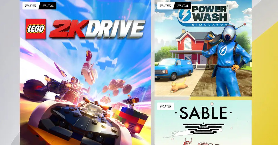 LEGO 2K Drive, Sable e PowerWash Simulator são os jogos grátis de dezembro do serviço PlayStation Plus