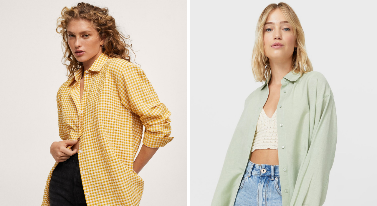 Das neutras às coloridas, para sair ou ir trabalhar. 25 camisas por menos de 30€