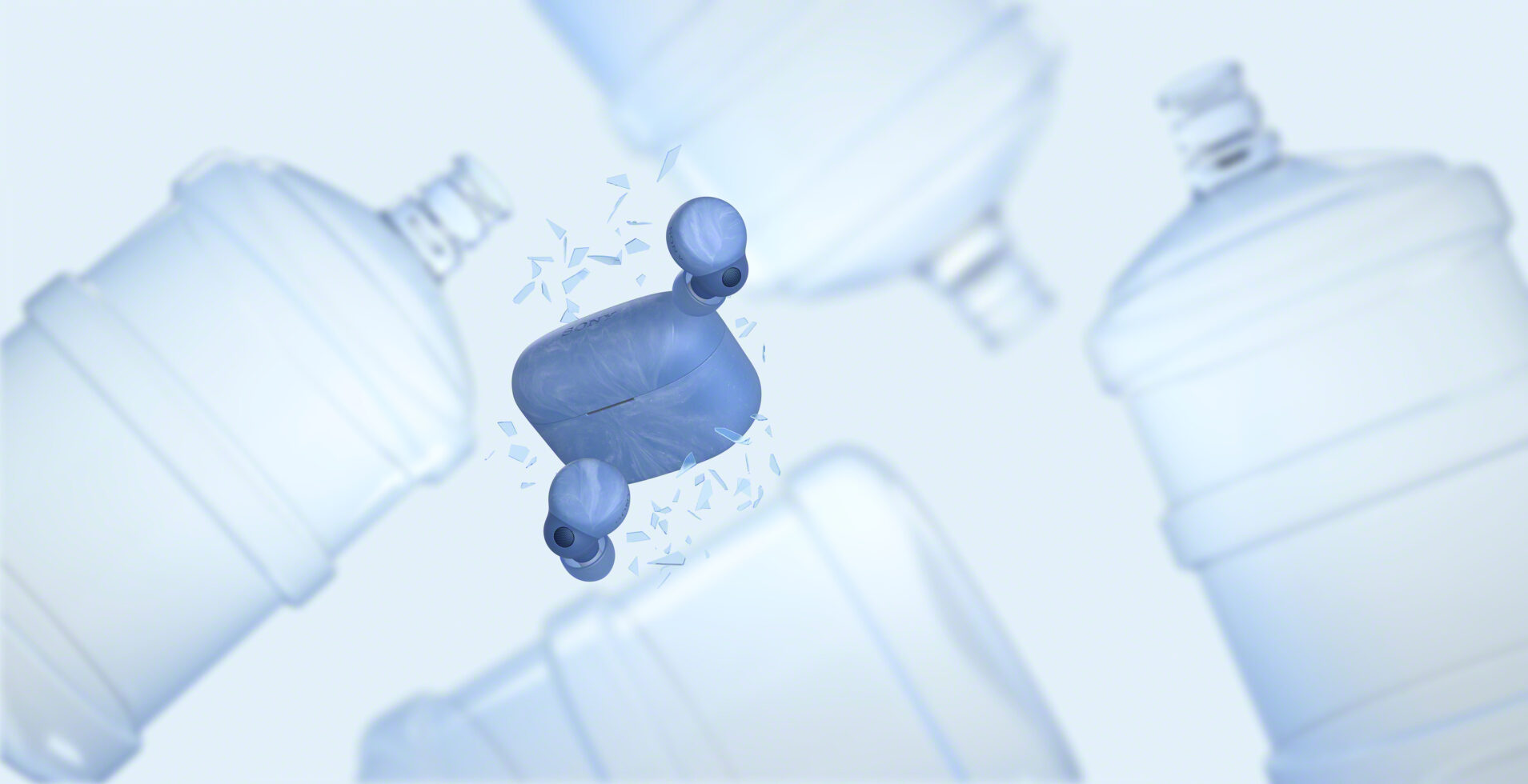 Transformar garrafões em auriculares? LinkBuds S da Sony ganham modelo “amigo” do ambiente