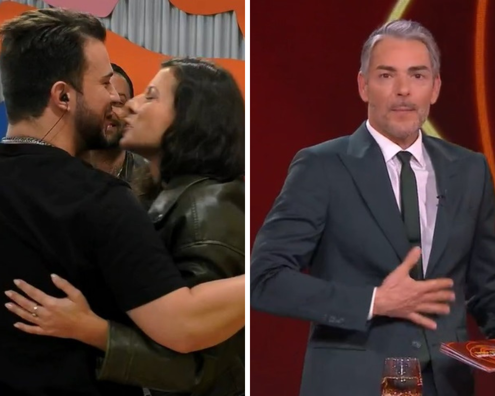 Márcia despediu-se de Zaza com um chocho e a reação de Claúdio Ramos foi hilariante