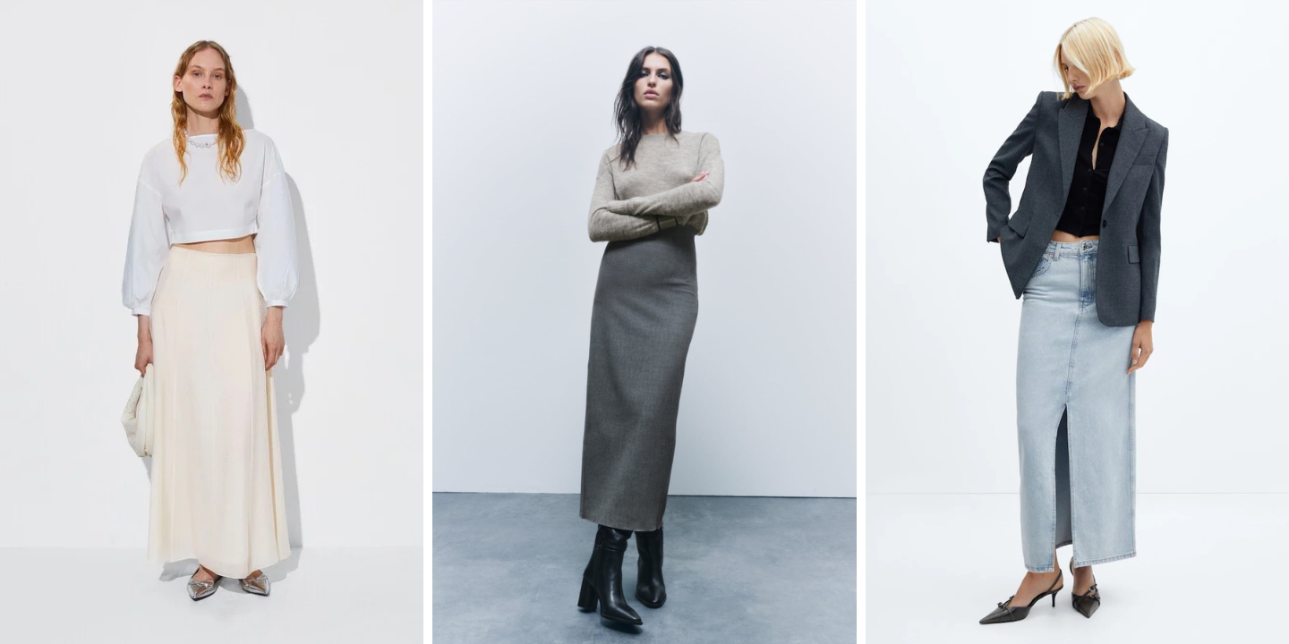 13 saias compridas (desde 9,99€) para dar descanso às calças nos dias mais frescos de outono