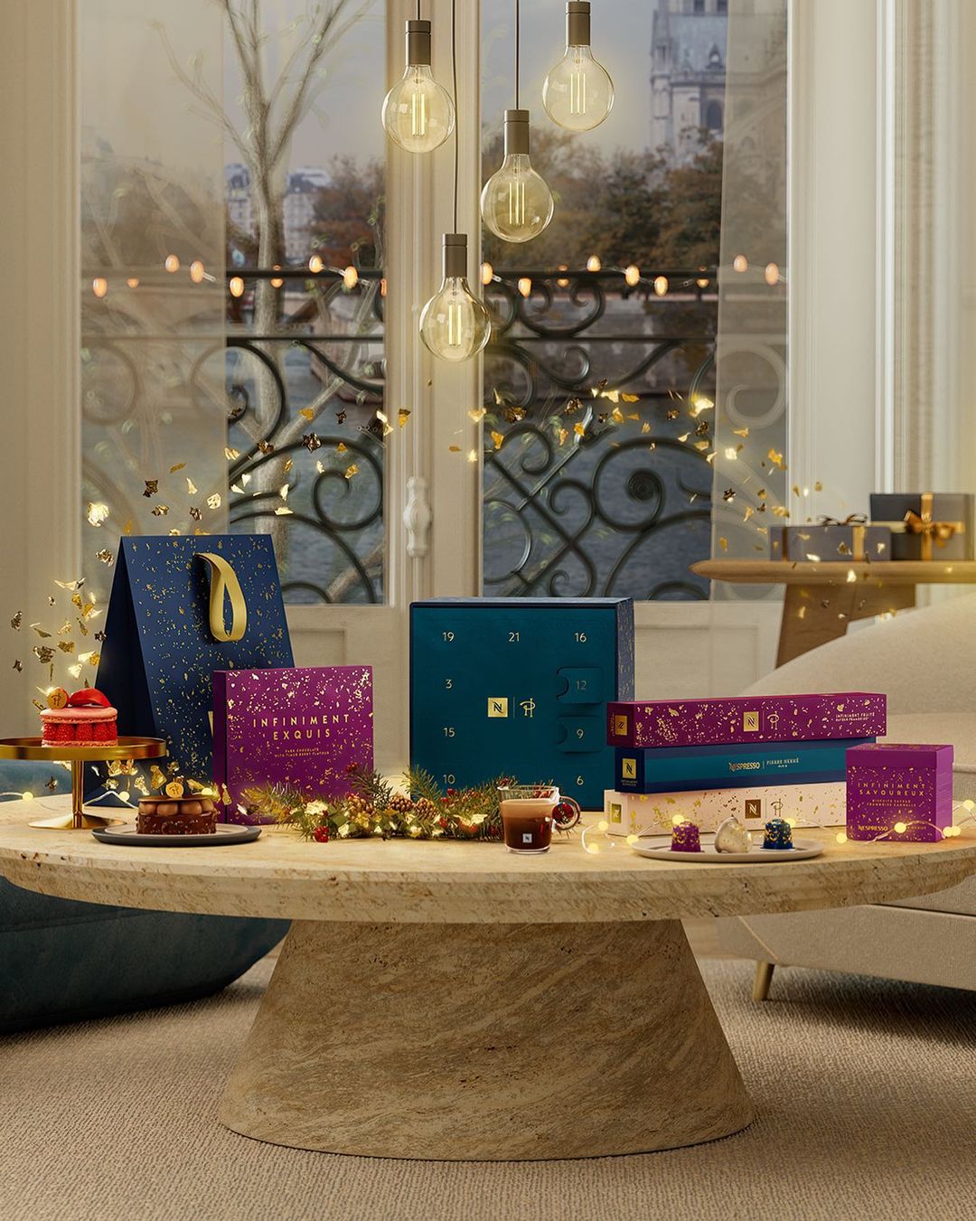 Estamos rendidos ao novo calendário de advento da Nespresso — e às bolachinhas da edição de Natal
