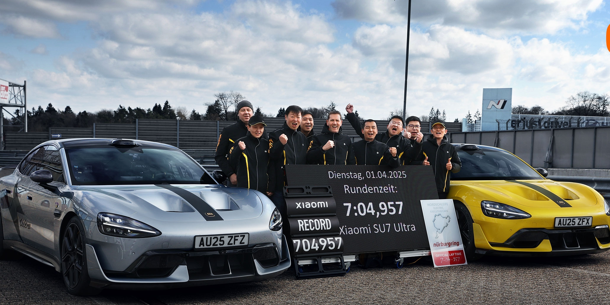 Xiaomi SU7 Ultra bate recorde de velocidade no circuito de Nürburgring Nordschleife