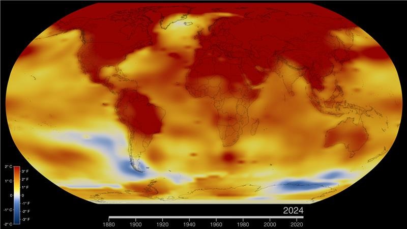 NASA confirma: 2024 foi mesmo o ano mais quente de que há registo