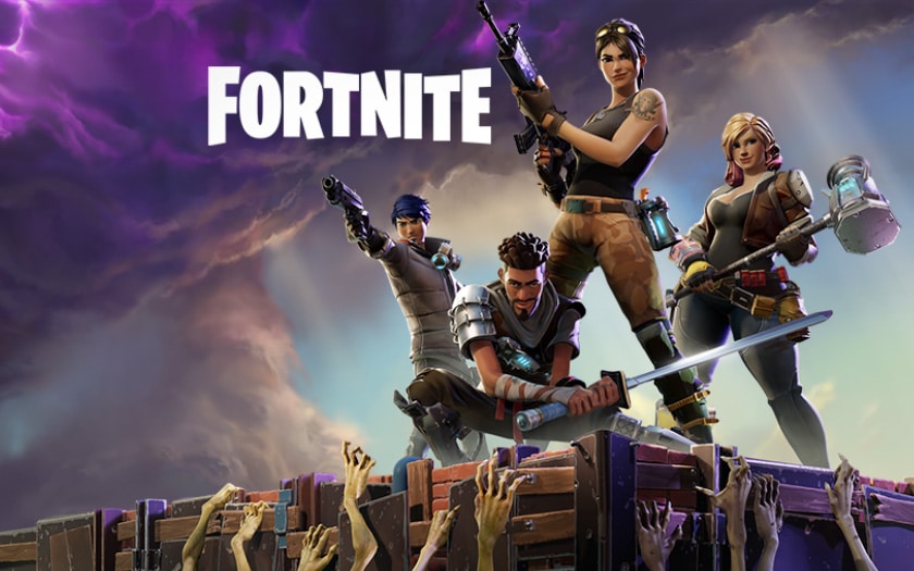 Jogo De Vídeo Em Quadrante. Fortnite é Um Videogame Online De