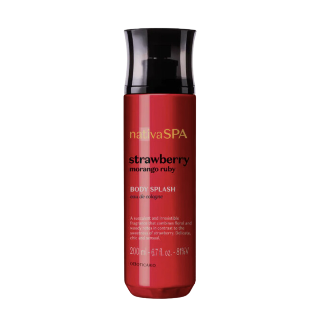 OBoticário, Body Splash Nativa Spa Morango Ruby