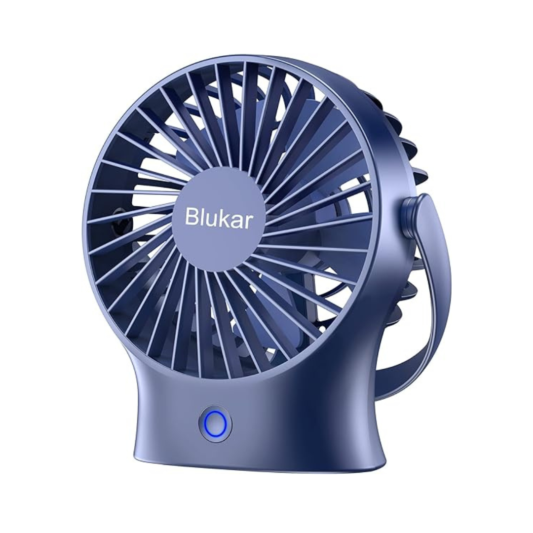 Blukar, Mini Ventoinha de Mesa Recarregável Portátil