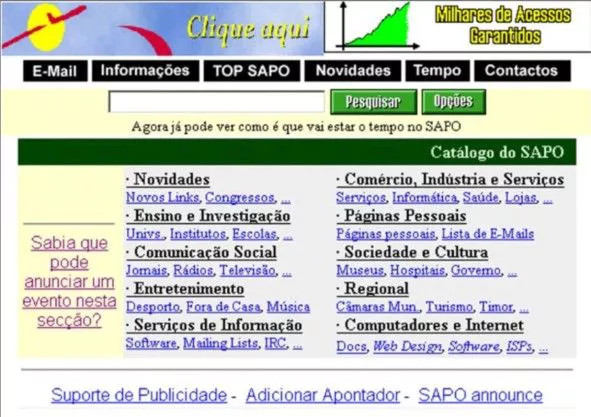Relembre a evolução da Homepage do SAPO ao longo dos seus 25 anos. Ainda se lembra destas manchetes?
