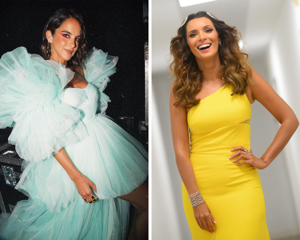 Lindas e luminosas. Sara Matos e Maria Cerqueira Gomes deslumbram com cores de Verão