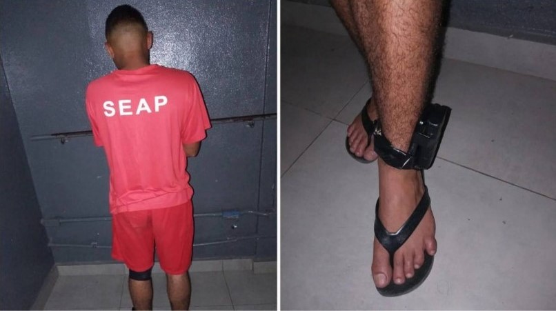 Alerta, ironia. Homem vestido de preso é detido por tráfico de droga