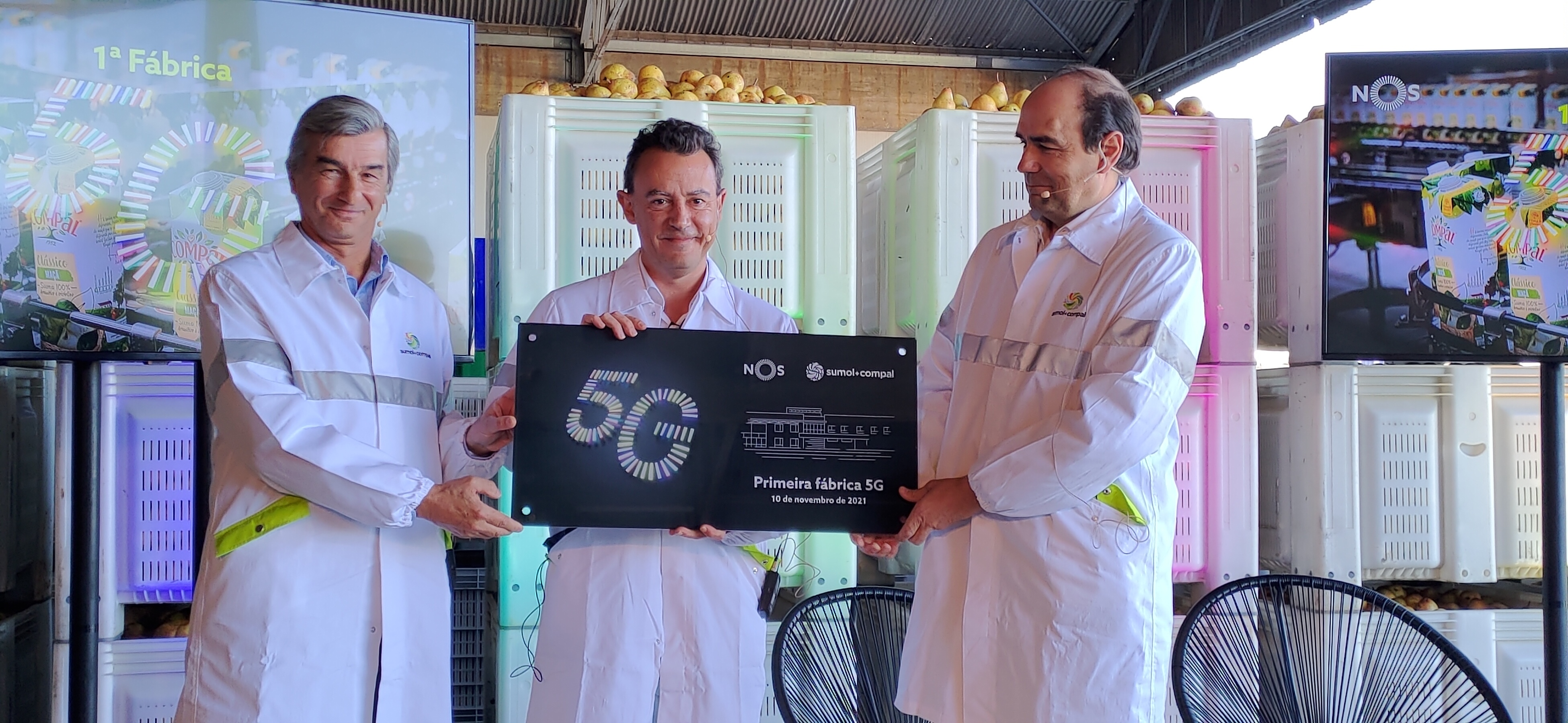 Sumol+Compal tem a primeira fábrica 5G em Portugal com soluções de realidade aumentada para mais produtividade