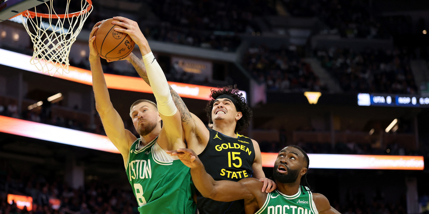 Neemias soma três pontos na humilhação dos Celtics aos Warriors