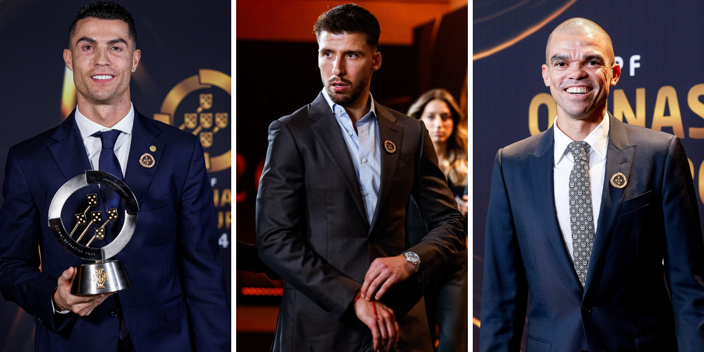 CR7, Pepe ou Rúben Dias. Veja os melhores looks da Gala das Quinas de Ouro 2024