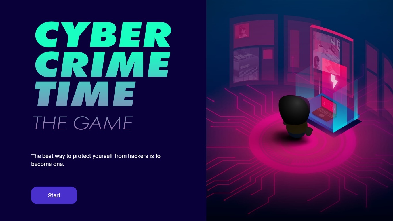 Descubra como se pode manter a salvo das ameaças online em Cyber Crime Time