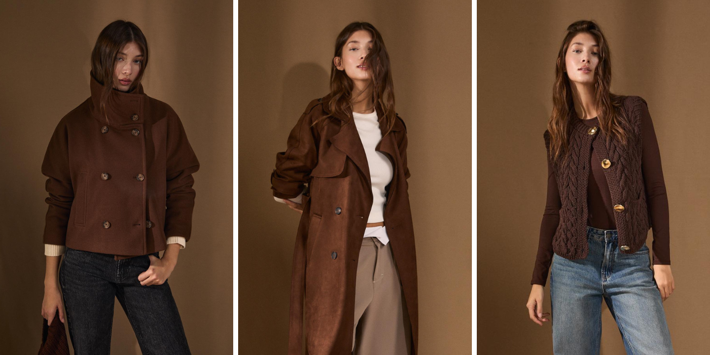 O castanho é o novo preto – e a nova coleção da Stradivarius prova-o. Espreite as nossas 10 peças favoritas