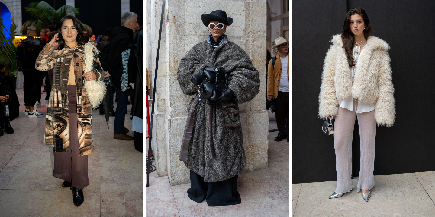 ModaLisboa. Espreite os casacos que estes 10 fashionistas escolheram para fugir à tempestade Jana