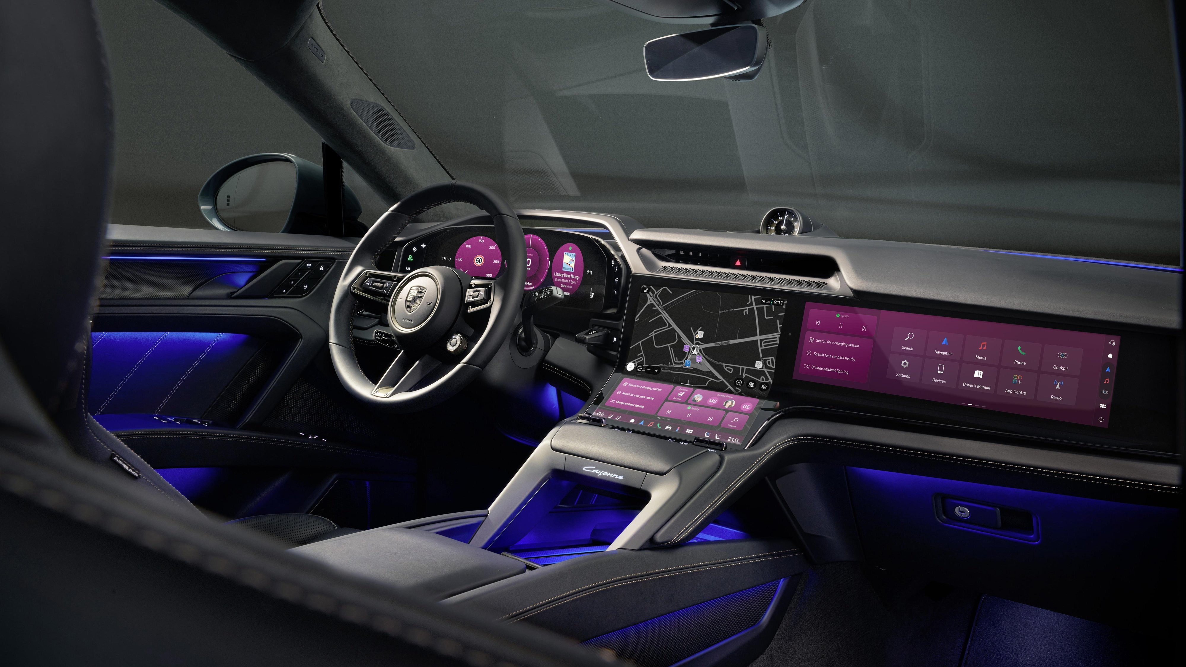 Cayenne Electric: Porsche mostra o interior digital que pode redefinir o futuro