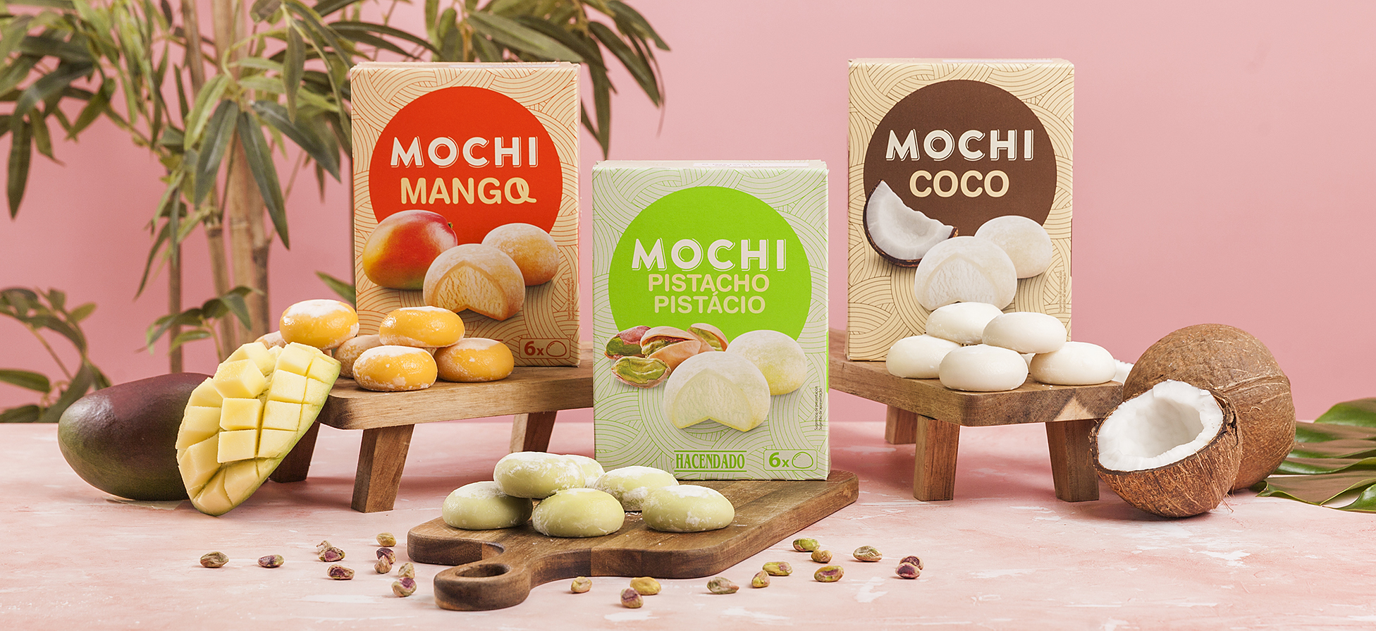 O gelado já não é o que era. Agora come-se dentro de um mochi de manga, coco e pistáchio