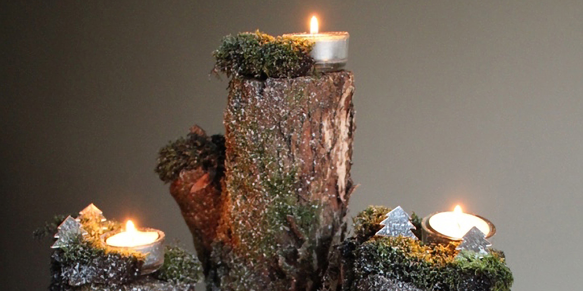 Bosque de Natal com velas e musgo - Decoração e Jardins - SAPO Lifestyle