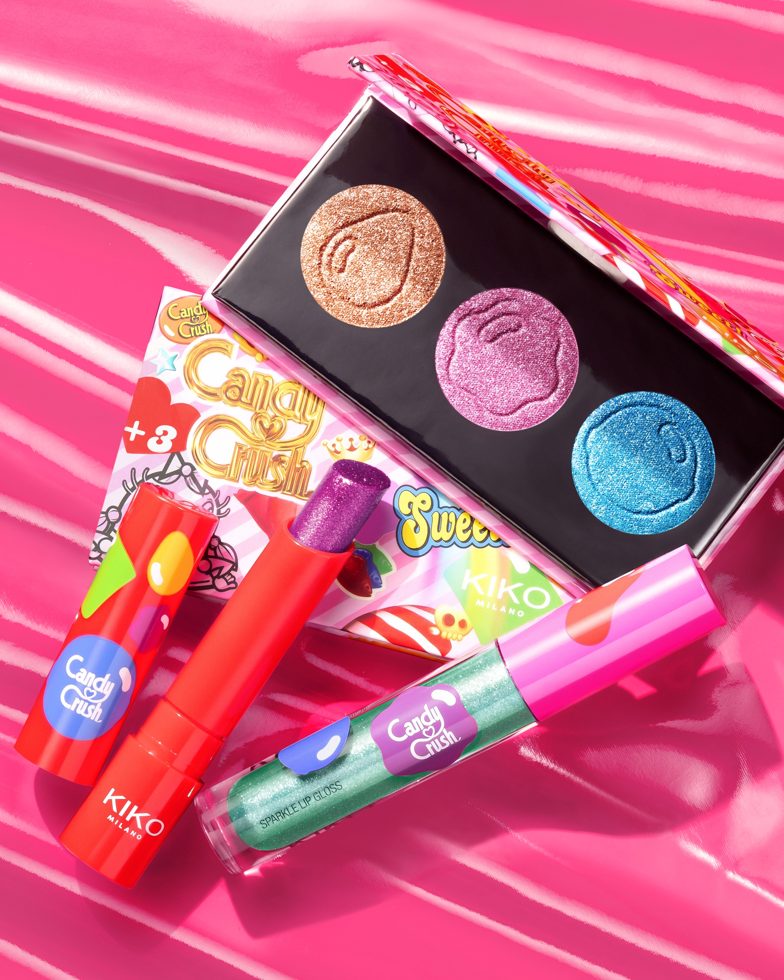 União de milhões. Há uma nova coleção da Kiko com o Candy Crush (e estamos apaixonados)