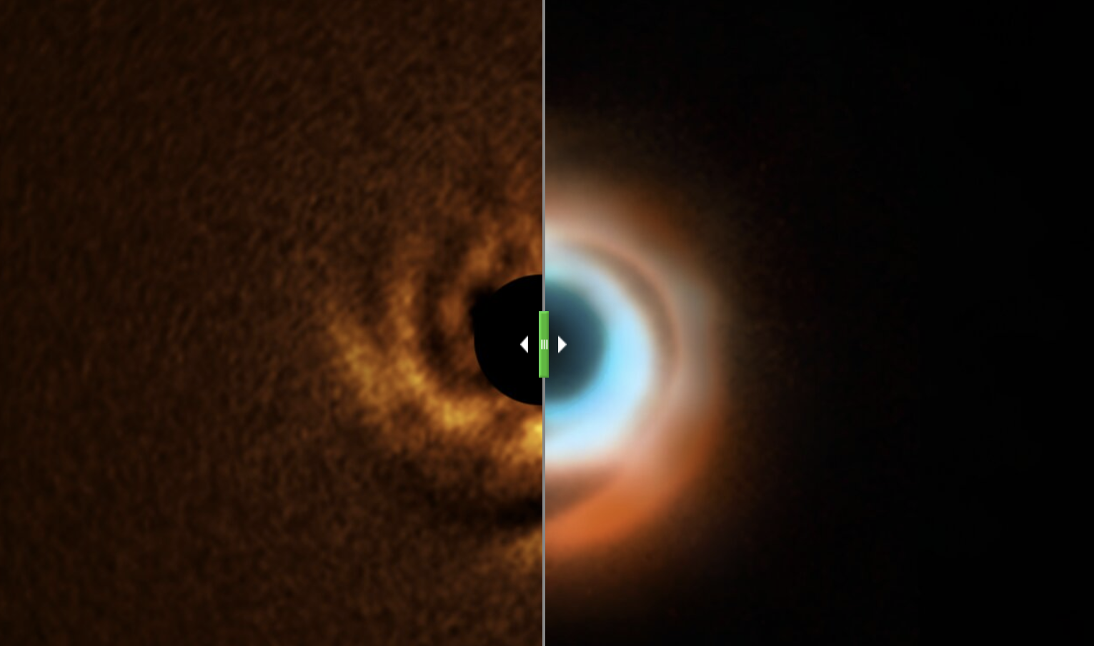 Esculturas de poeira e um planeta bebé com padrões surpreendentes a 440 anos luz da Terra