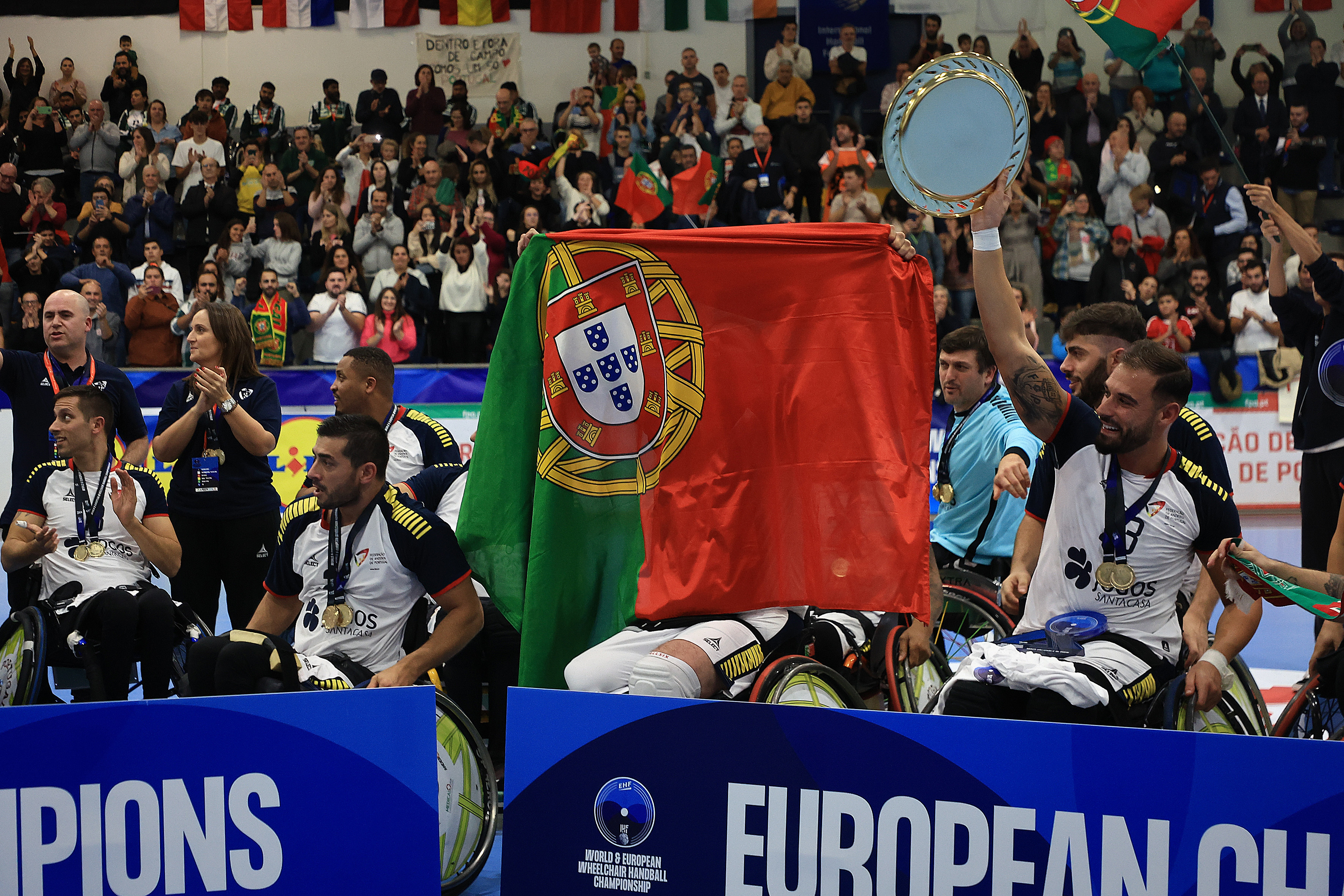 No andebol em cadeira de rodas Portugal é 'rei' da Europa e do